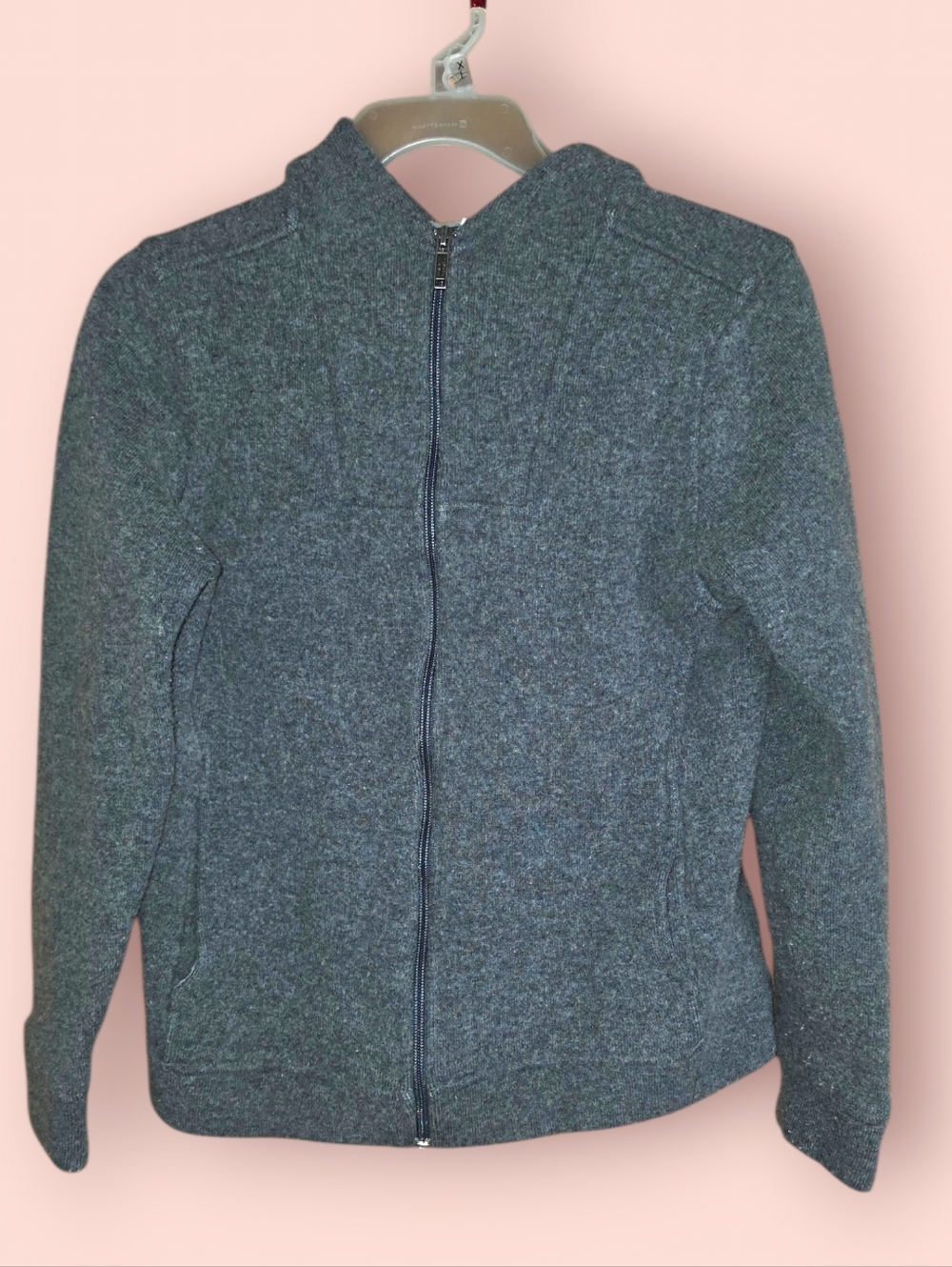 Banana Republic Gray Knit Zip Jacket